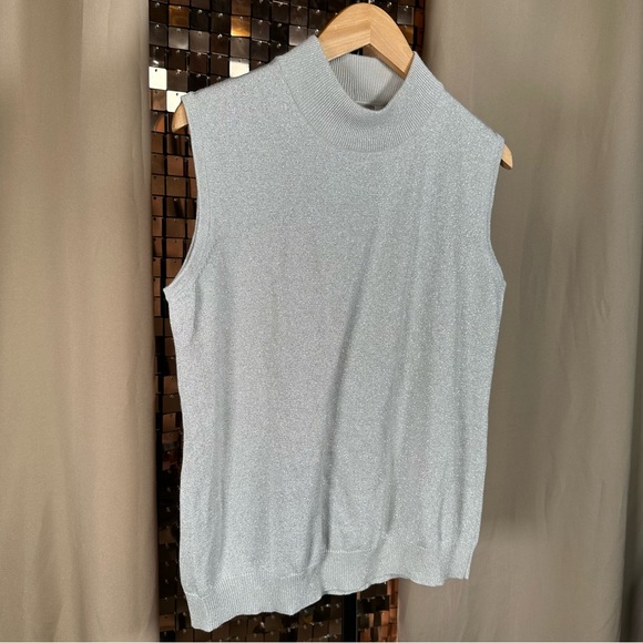 TANJAY TANK TOP WITH METALLIC FLECK 20” PTP + STRETCH - Picture 4 of 13